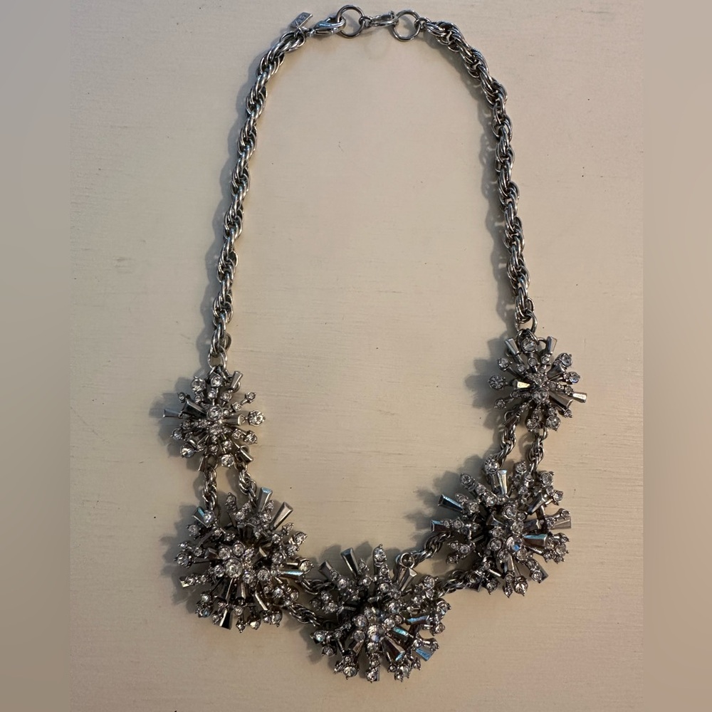 Banana Republic Silver Statement Necklace
